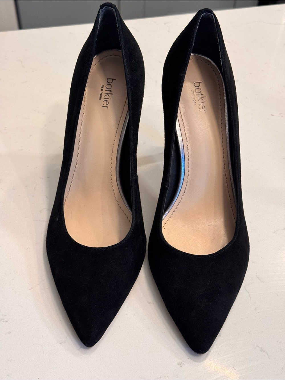 Botkier Black Suede Pointed Toe Pumps